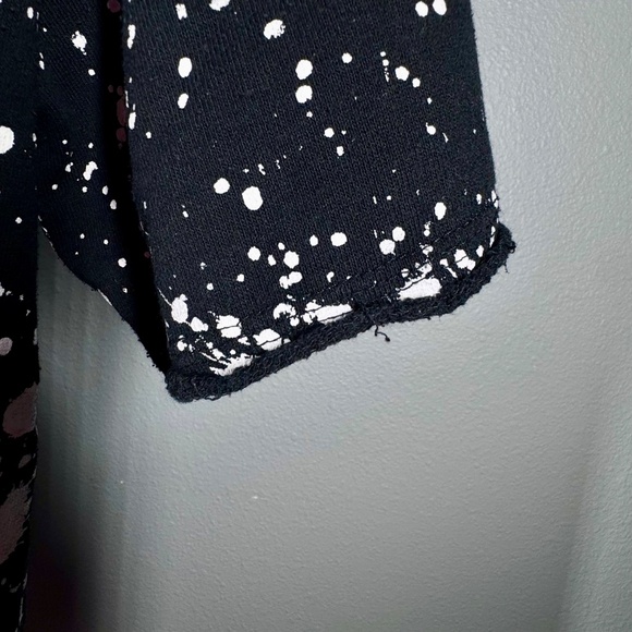 Brooklyn Cloth Mfg Co Lightweight Short-Sleeve Hoodie – White Splatter Print - Picture 4 of 12